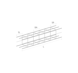 Wapeningskorf Ø12 3O 33 x 43 x 300 cm 