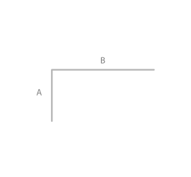 Gebogen betonijzer stek / haak Ø 8 - 50-50 cm